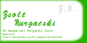 zsolt murgacski business card